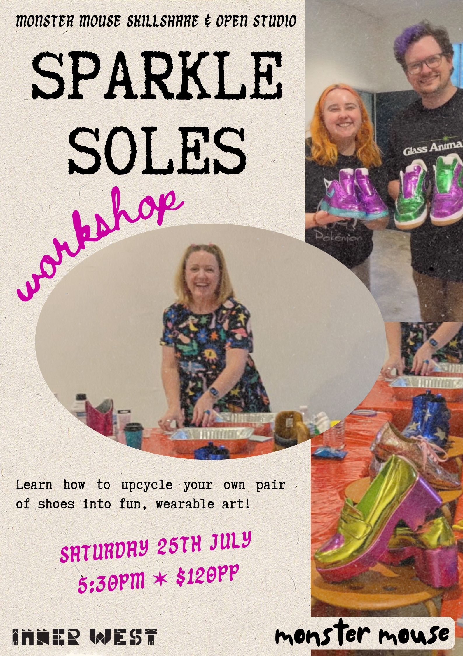 Sparkle Shoes Workshop at Monster Mouse Marrickville