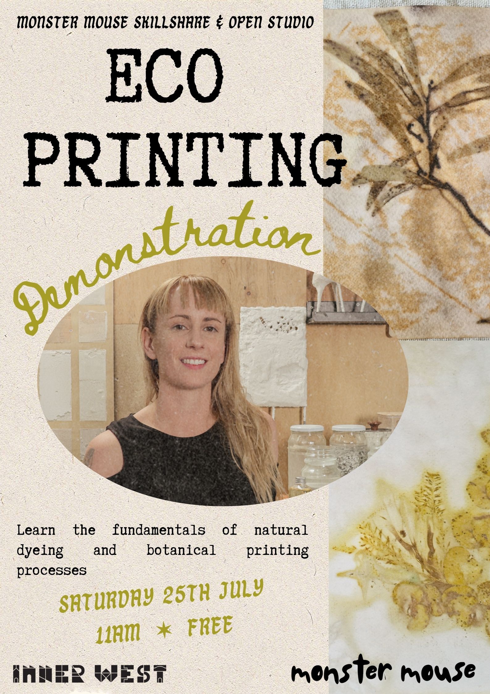 Eco Printing Workshop at Monster Mouse Marrickville